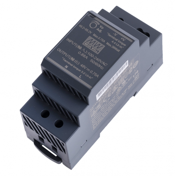 Блок живлення HDR-30-48 36Вт 48В 0,75A IP20 на DIN-рейку